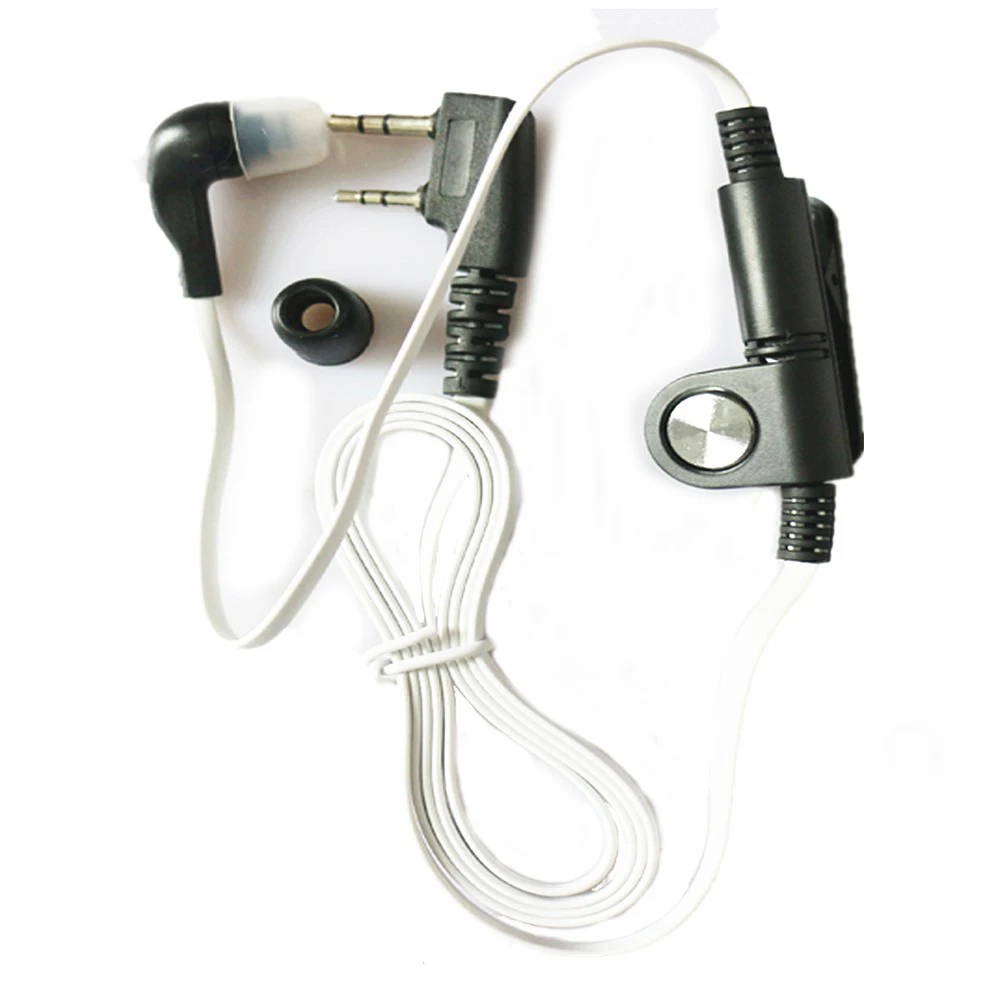 10x Security 2 pin Earpiece Headset Earphone Headphone PTT For BaoFeng Two Way Radio GT-3 UV-82 UV-B5 UV-B6 BF-888S H777 RT-5R