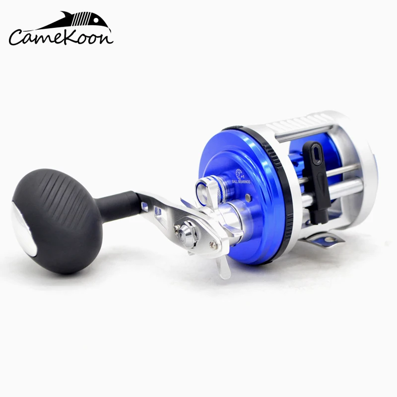 

CAMEKOON Metal Left/Right handle Casting Sea Fishing Reel Saltwater Baitcasting Reel 8KG Carbon Drag Cast Drum Wheel