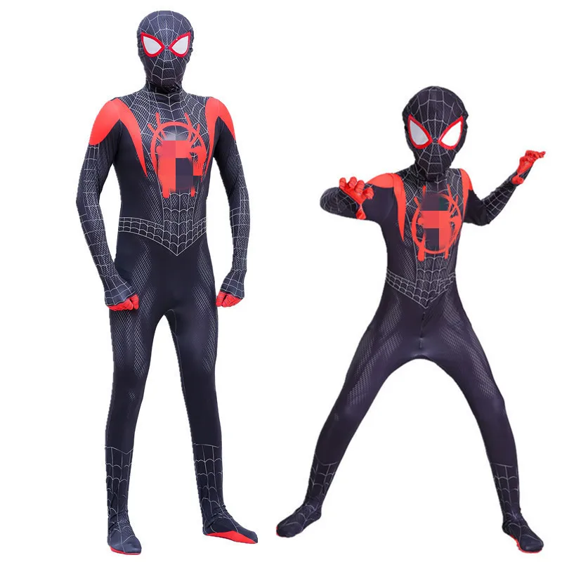 Человек паук мальчик параллельная вселенная новая эра маленький черный сиамские