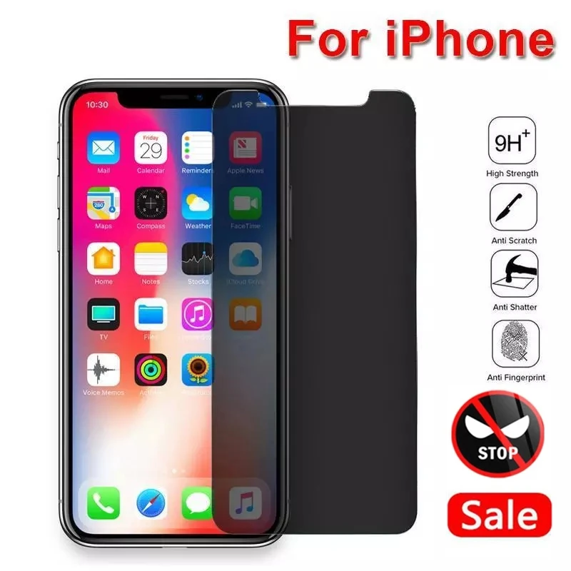 Комплект из 2 предметов защитная пленка Анти Шпион Защитная для экрана IPhone 12 11 Pro XS