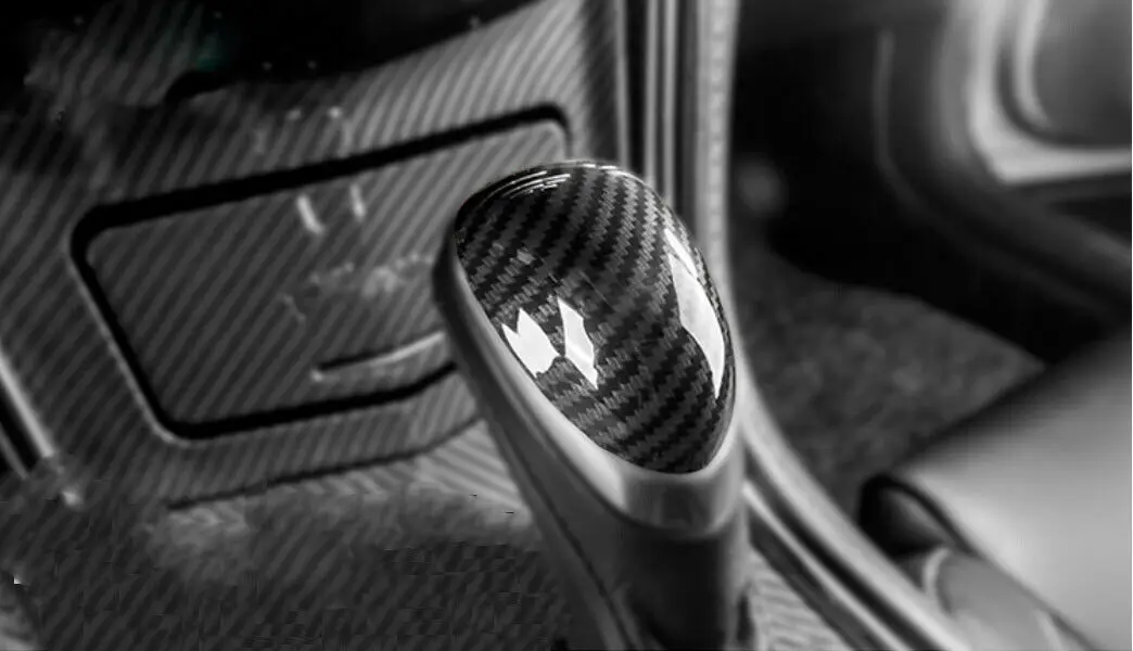 Модификация автомобиля аксессуары для автомобиля 1 шт. карбоновый Внутренний чехол для рычага переключения передач Накладка для Cadillac ATS