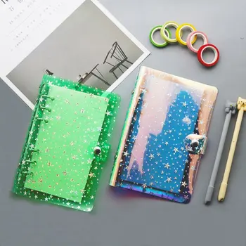 

A5 A6 Star Transparent Loose Leaf Binder Notebook Inner Core Cover Note Book Journal Planner Stationery School Office Supplies