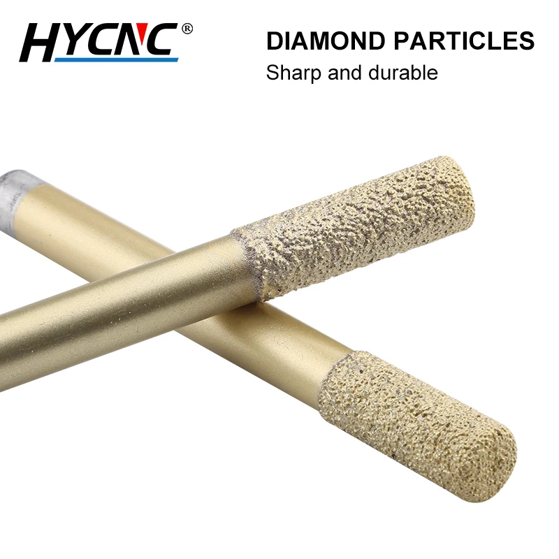 1pcs Flat Bottom Slotted Straight Knife Welding Sintering Granite Flat Head Drill Used For CNC Machine Tool Stone Carving Tools