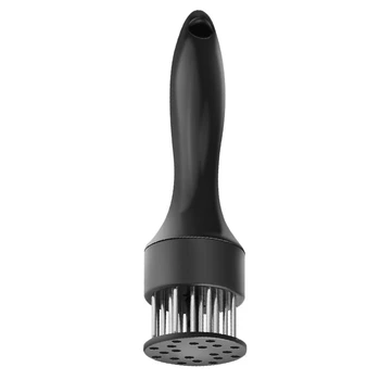 

24-Pin Stainless Steel Meat Tenderizer Needle Prong Steak Beef Rib Breaker Bbq Kitchen Cooking Tool -Black