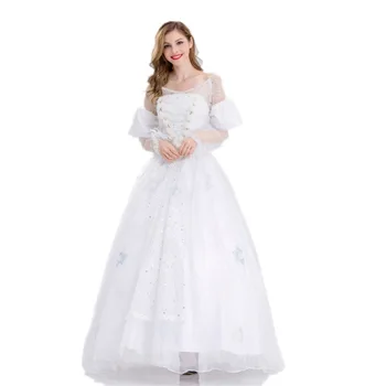 

Dancing Stage Costumes Queen Costume Halloween Costume White Queen Costume Cosplay Queen Costume Stage Show Drag Sportswear