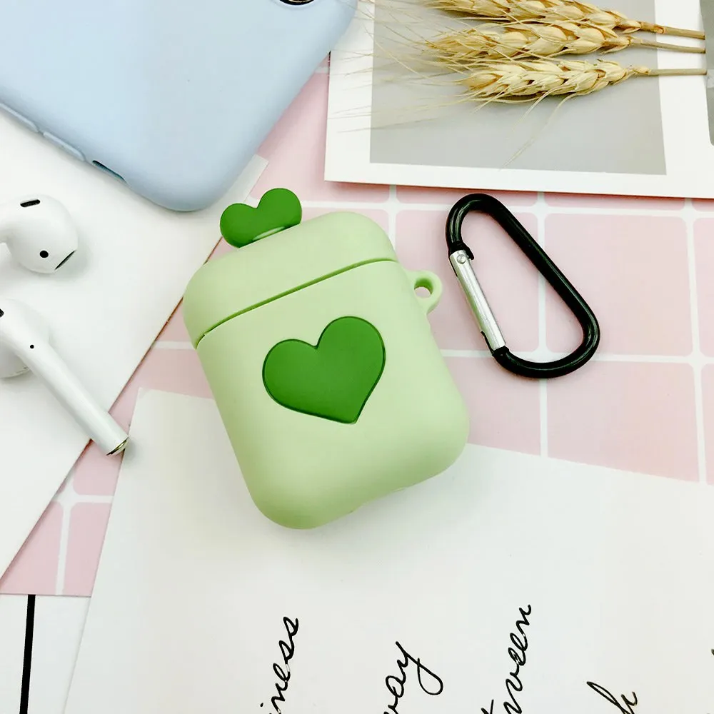 GJ0065 Чехол для AirPods с милым мультипликационным принтом Love Duck Stitch, защитный чехол, беспроводной чехол для наушников Air pods 2, чехол для наушников, сумка - Цвет: GJ0065