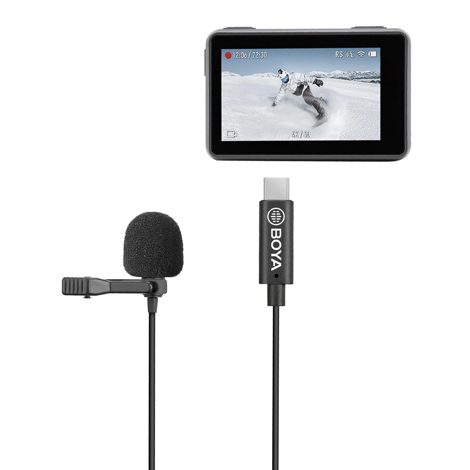 Boya By-m3-oa Plug-and-play Omnidirecional Lapela Microfone para a Câmera de Ação Dji Osmo Gravação de Vídeo Vlog 2m - Image 4