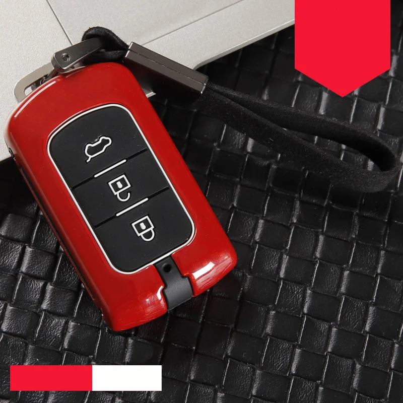 

Zinc Alloy Silicon Car Key Case Cover Kit For Mitsubishi Outlander Lancer 10 Pajero Sport ASX RVR L200 3 Buttons Remote Shell