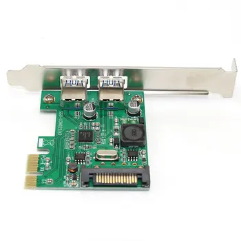 

1Pc Ssu Genuine Desktop Computer Usb3.0 Expansion Card Pci-E To Usb3.0 Expansion Rear 2-Port Nec Chip