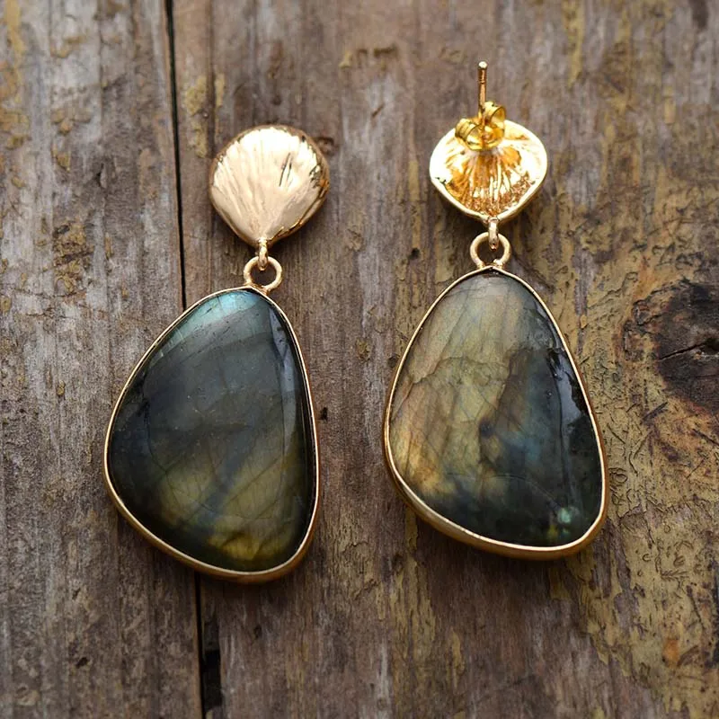 Exclusive Gems Stone Earrings Women Labradorite Drop Earring Classic Elegant Earrings Jewelry Gifts Dropship - Image 4