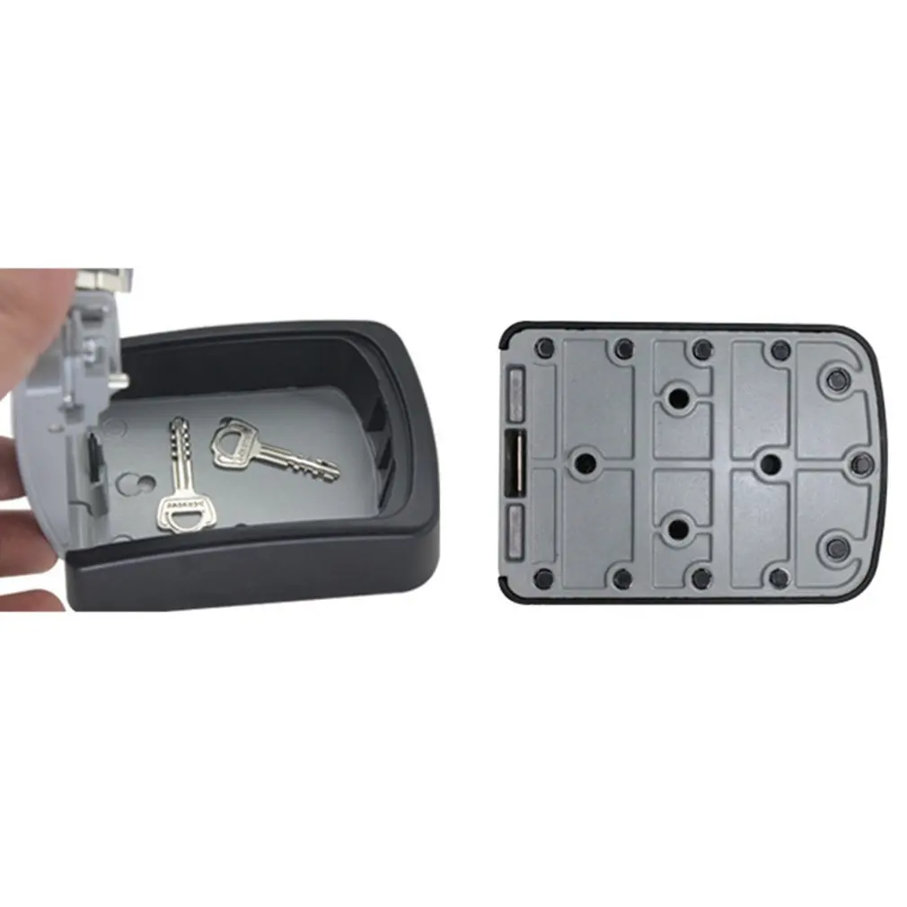 Сейф для ключей, 4 цифры, комбинированный пароль, коробка для ключей, органайзер для ключей, чехол, настенный, для дома, защитный замок, инструмент, металлический ящик для ключей