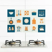 Масляная наклейка s алюминиевая фольга Оловянная фольга плитка наклейки на стену для кухни самоклеющаяся Высокая термостойкая Водонепроницаемая Наклейка на стену