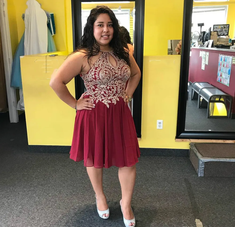 hoco dresses plus size