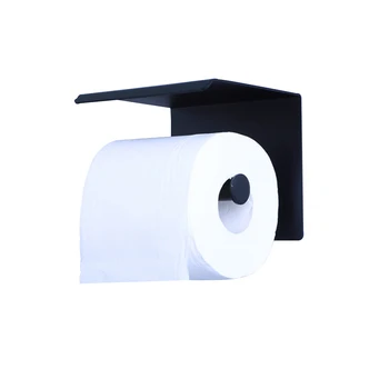 

Hotel Roll Paper Holder Wall Mounted Aluminum Alloy Home Storage Rack Self Adhesive Toilet Non Slip Kitchen Bathroom Rustproof