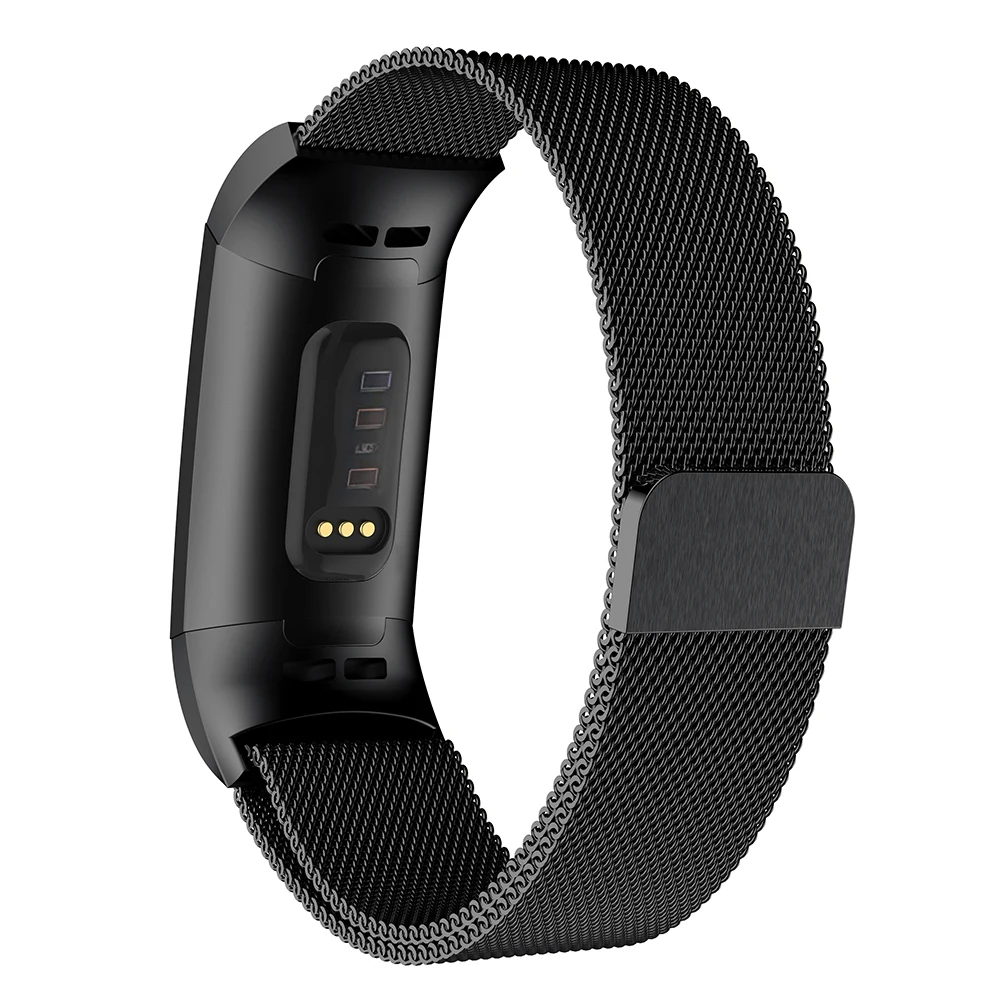 Сменный металлический браслет с магнитной петлей для FitbitCharger 3 VDX99
