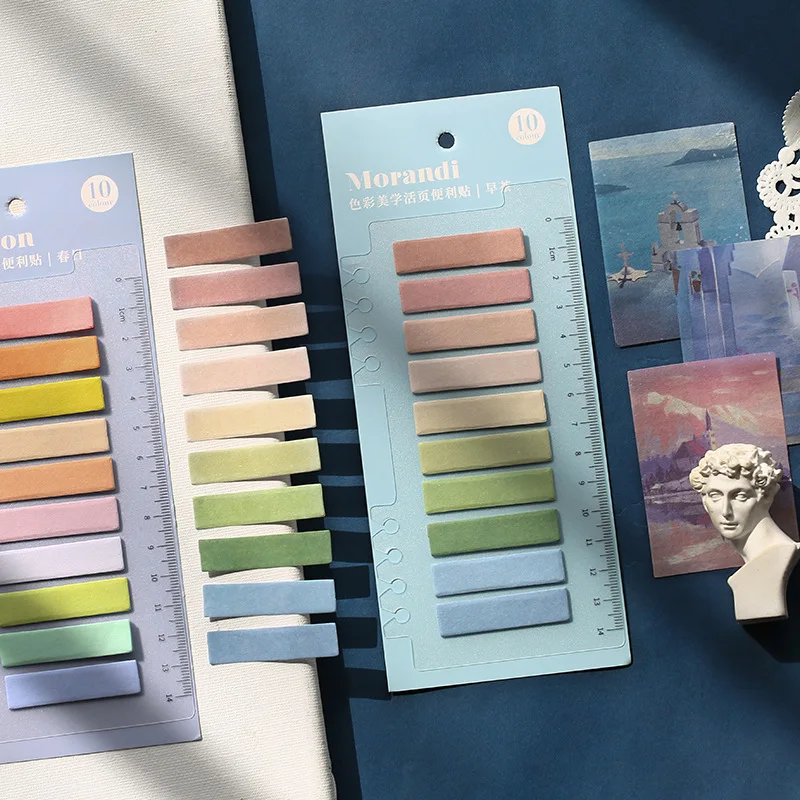 100 листов/упаковка цветные эстетические блокноты для заметок N Times Sticky Notes Index paper Divider Sticky paper Bookmark