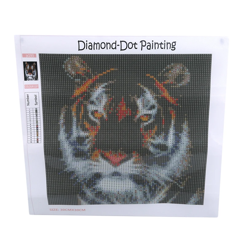 Картина цветная новая 5D алмазная живопись Реалистичная Серия животных Тигровая палочка дрель крестиком декоративная живопись полная дрель