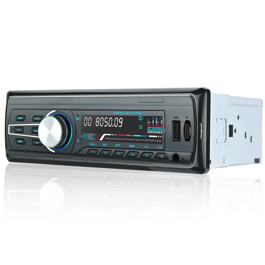 1 DIN 12V автомобильный MP3-плеер Bluetooth стерео Aux USB/TF/FM/радио 87,5-108,0 МГц