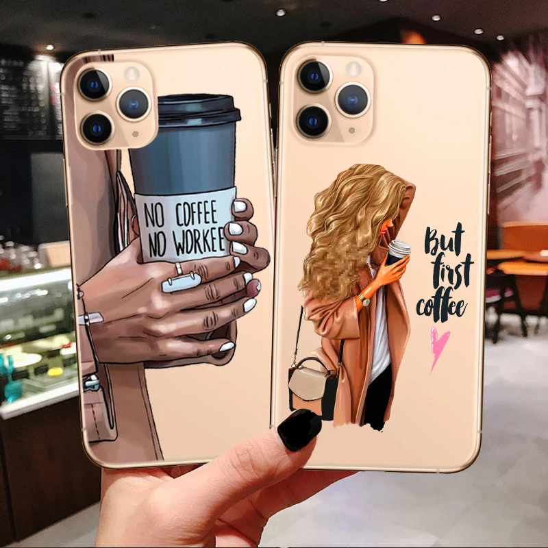 Princess Female boss coffee Phone Case For iPhone 11 Pro Max 2019 Vogue
girl Mom Baby Soft Cover For iPhone X 7 8 Plus XR XS Max