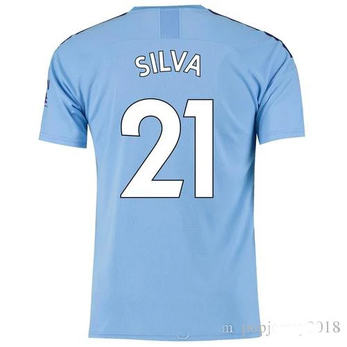 19 20 Горячая Распродажа manchesting город для взрослых Футбол Джерси DE BRUYNE KUN AGUERO G. JESUS SANE Манчестерский город Размер S-4XL Джерси - Цвет: shirt