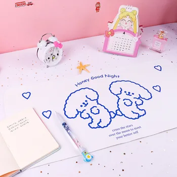 

New Arrive Simple Cute Oversized Leather Desktop PU Leather Table Mat Home Computer Mouse Mat Office Extended Writing Desk Mat
