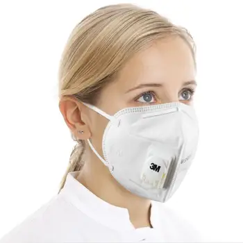 

3M Masks 50pcs/box PM2.5 Ear band Particulate Respirator Dust Mask with Cool Flow Valve Breathable Mask
