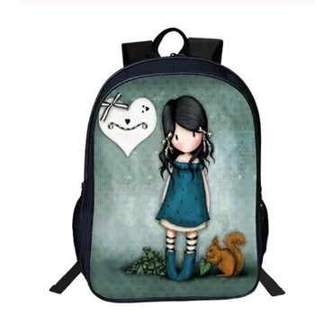

Girls Print Comic School Bag Primary School Backpack Children Girls Unisex Classic Laptop Durable Schoolbag Orthopedic Backpack