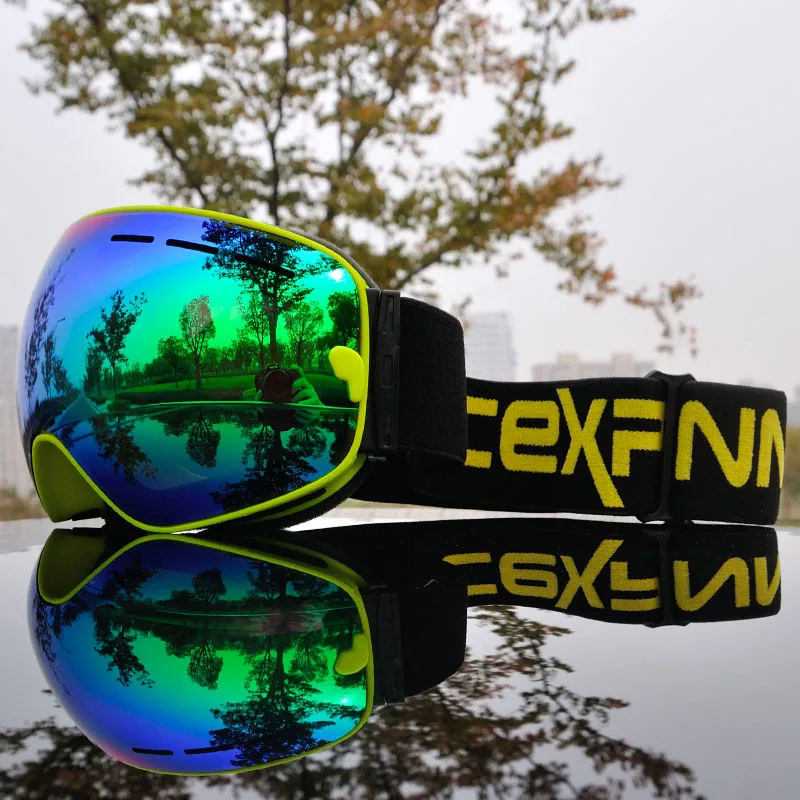 ACEXPNM брендовые лыжные очки для мужчин и женщин, очки для сноуборда, очки для катания на лыжах с защитой от уф400 лучей, лыжные очки, противотуманные лыжные маски - Цвет: SGP7