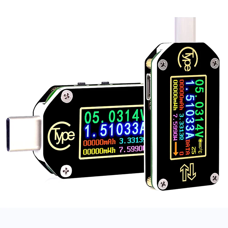 TC66/TC66C type-C PD триггер USB-C амперметр вольтметр напряжение 2 способ измеритель тока мультиметр PD зарядное устройство батарея USB Тестер