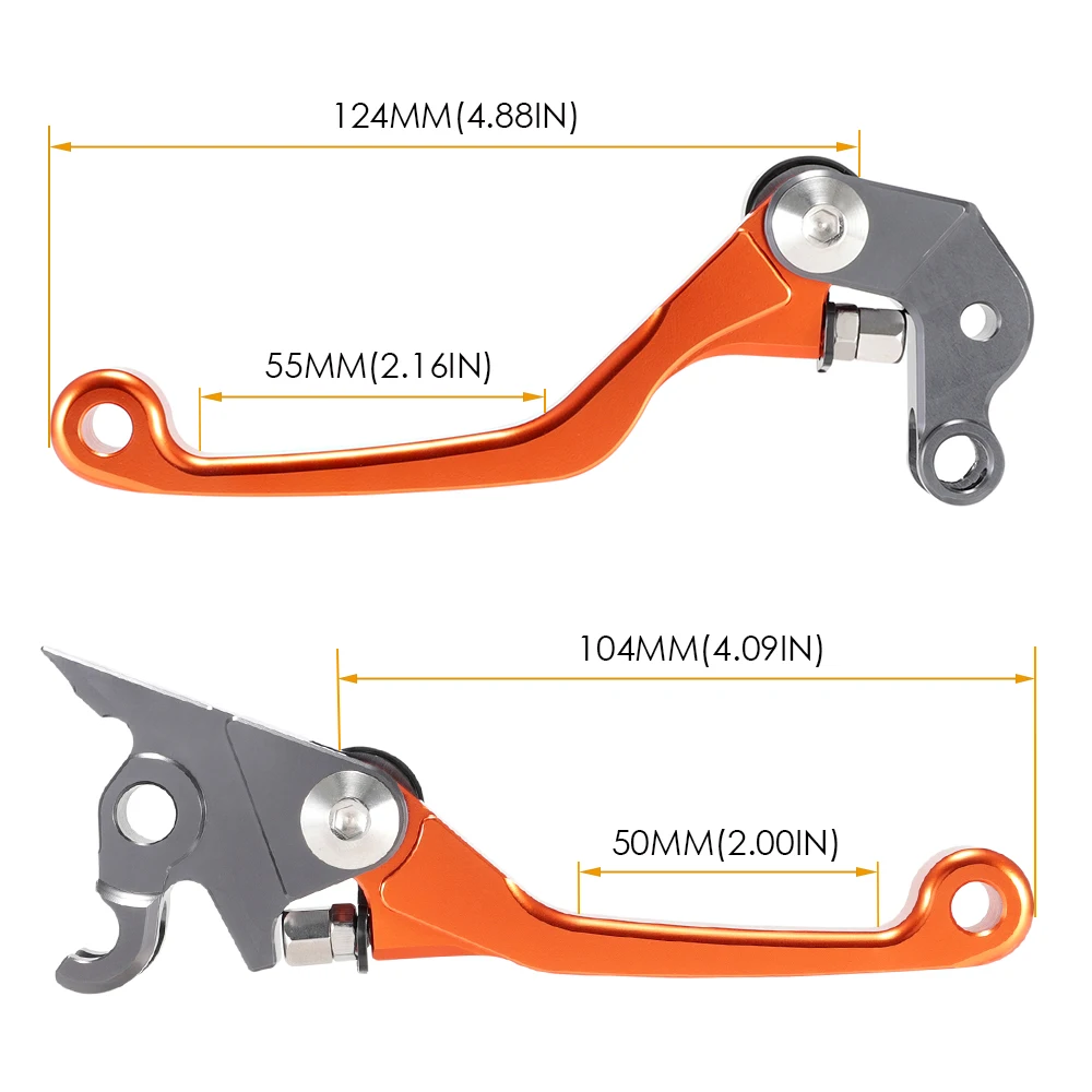 Для KTM 125 200 250 400 450 505 525 EXC SX F оранжевый ЧПУ Сводные тормозной Ctutch рычаги Magura Байк