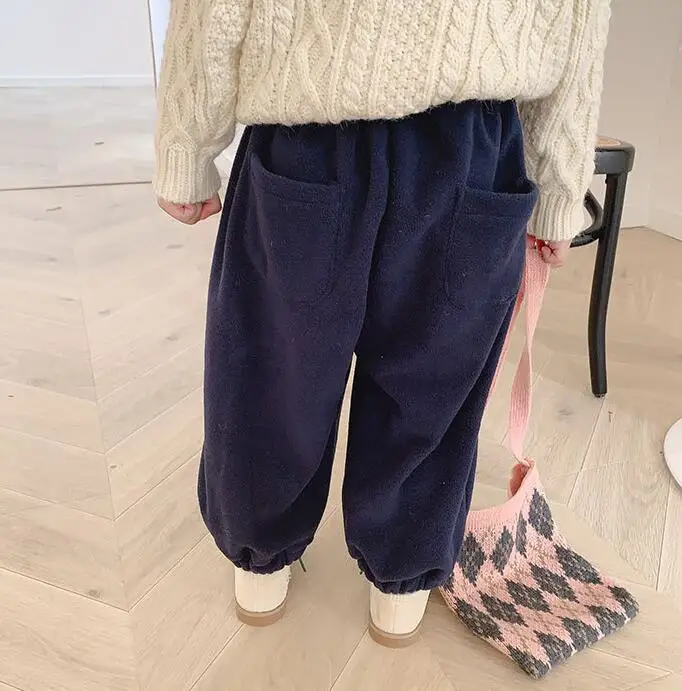 Hot Selling Girls Long Pants Winter Fashion Girls Pants 2-7T PP98