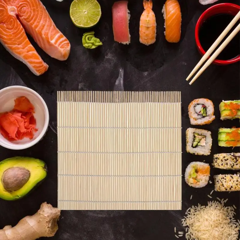 

Bamboo Sushi Mat Practical Exquisite Workmanship Toughness Rice Roller Hand Maker Sushi Tools Kitchen DIY Accessories