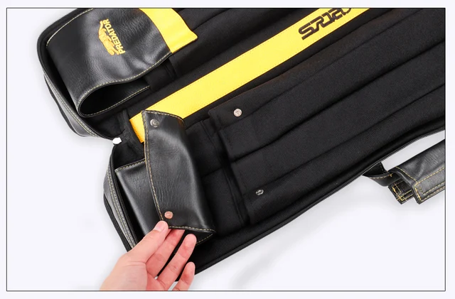 Rexmica Custodia Per Stecca Da Biliardo 1x1 Con Tasca Accessori – Nylon Impermeabile
