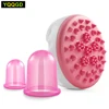 3Pcs Anti Cellulite, Silicone Cupping Cellulite Massage Brush Cellulite Massage Set for Anti Cellulite Anti-Aging 1