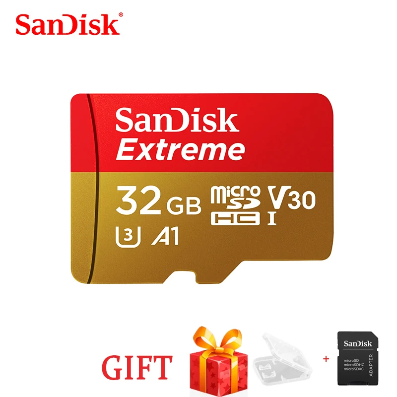 

SanDisk Free Shipping Extreme Micro SDtf Card U3 A2 Memory Card 32GB 64GB 128GB 256GB TF Card for Camera Drone cartao de memoria