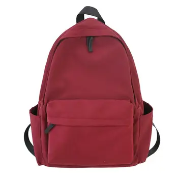 

Backpack For Women Girl 2020 Waterproof Nylon Multi Pocket Travel Backpacks Large Capacity School Bag Solid Color
