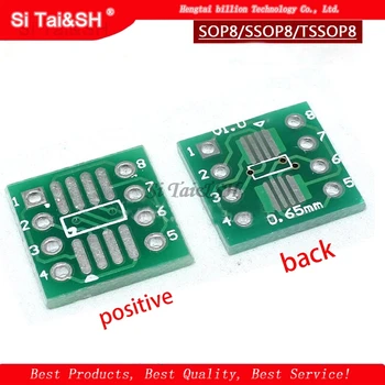 

20PCS TSSOP8 SSOP8 SOP8 to DIP8 PCB SOP-8 SOP Transfer Board DIP Pin Board Pitch Adapter