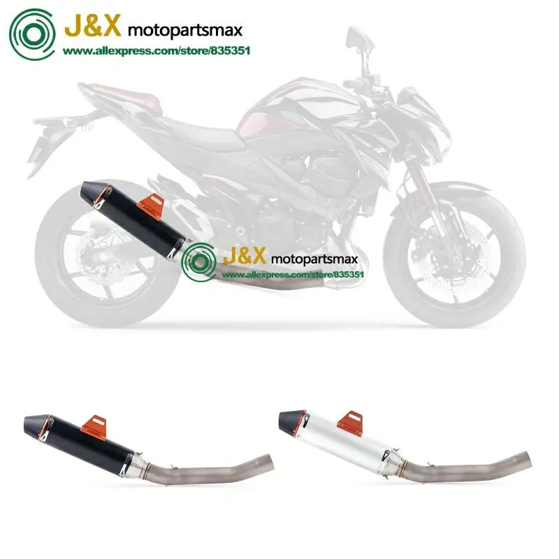 Полная система, слипоны для kawasaki Z750 Z 750, глушитель для мотоцикла, поход, средняя Соединительная средняя труба