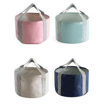 

Twill Waterproof Footbath Folding Foot Bath Portable Travel Folding Basin Simple Foot Bag