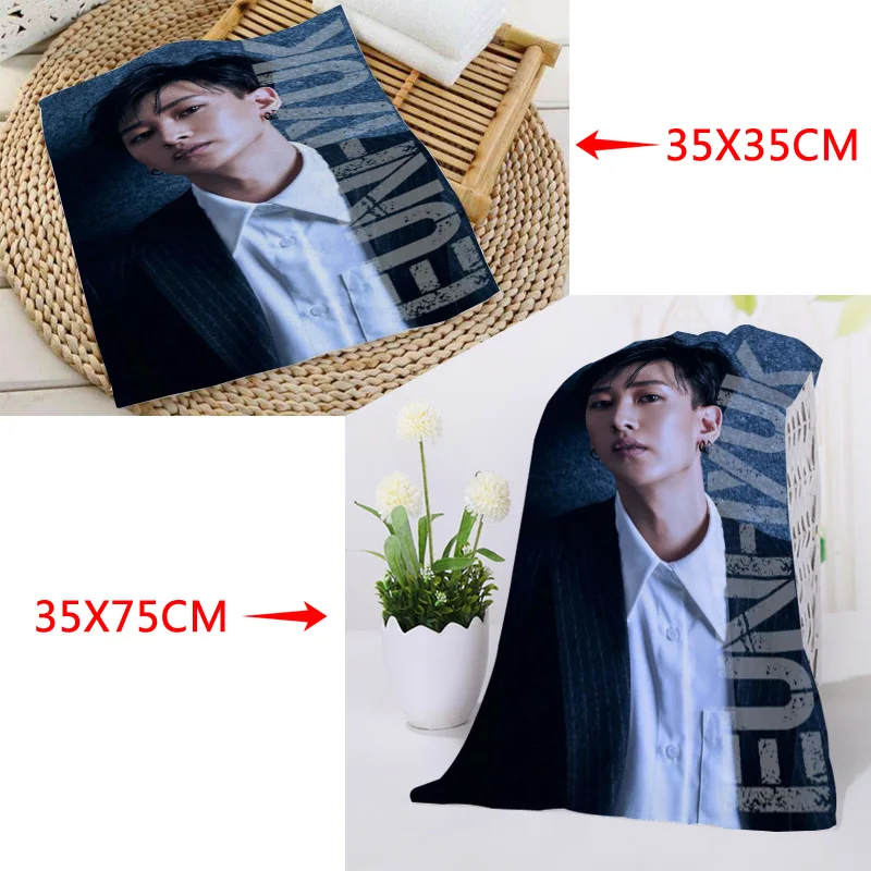 35x35 см, 35x75 см на заказ KPOP Super Junior Lee Hyuk Jae печатные квадратные полотенца из микрофибры абсорбирующие сушильные банные полотенца мочалка - Цвет: 17
