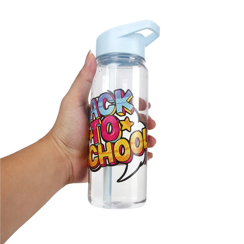 

Water Bottle Sport Plastic Tratin Straw Laege Capacity Student Hand Cup Portable Leakproof Bottle For Water Drinkware