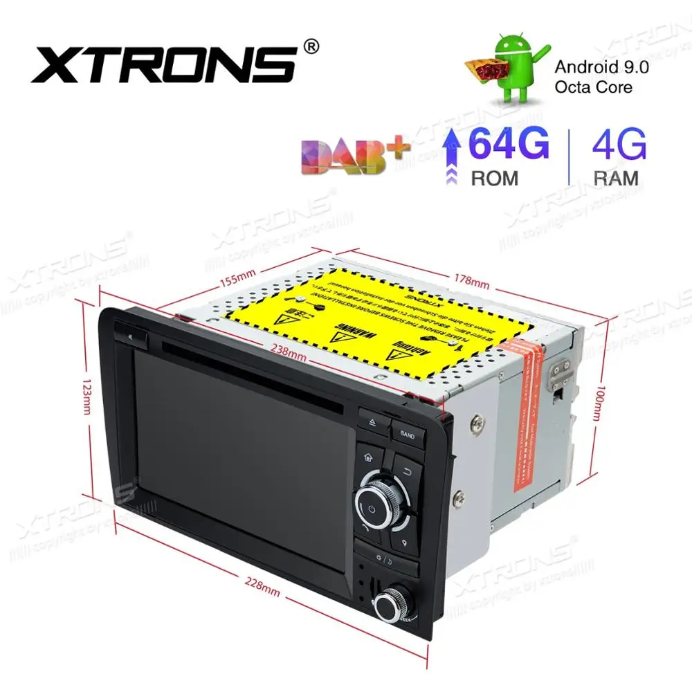 Best 7" Android 9.0 Pie OS Car DVD Multimedia Navigation GPS Radio for Audi A3 2003-2012 & Audi S3 2006-2012 & Audi RS3 2011-2012 4