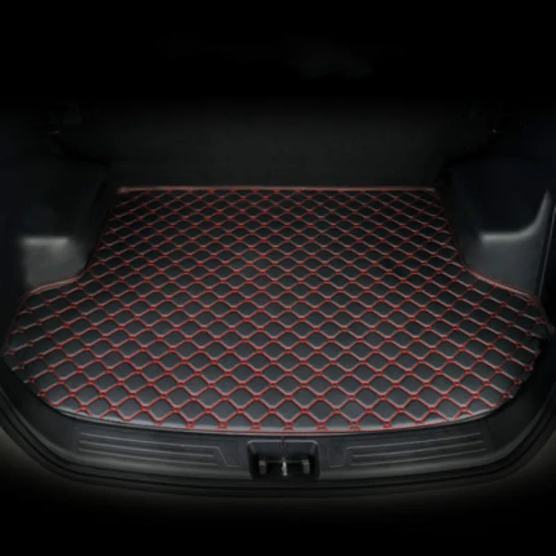 Пользовательские 3D полностью покрытые автомобильные коврики для багажника Volkswagen гольф Tiguan Touran Touareg CC. Водонепроницаемая прочная задняя сетка для предметов ковров - Название цвета: design 1