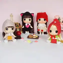 Figurines de princesse rose en vinyle pour filles, 9CM, Super Mini pendentif à la mode, jouet, modèle, cadeau pour enfants, C1650 