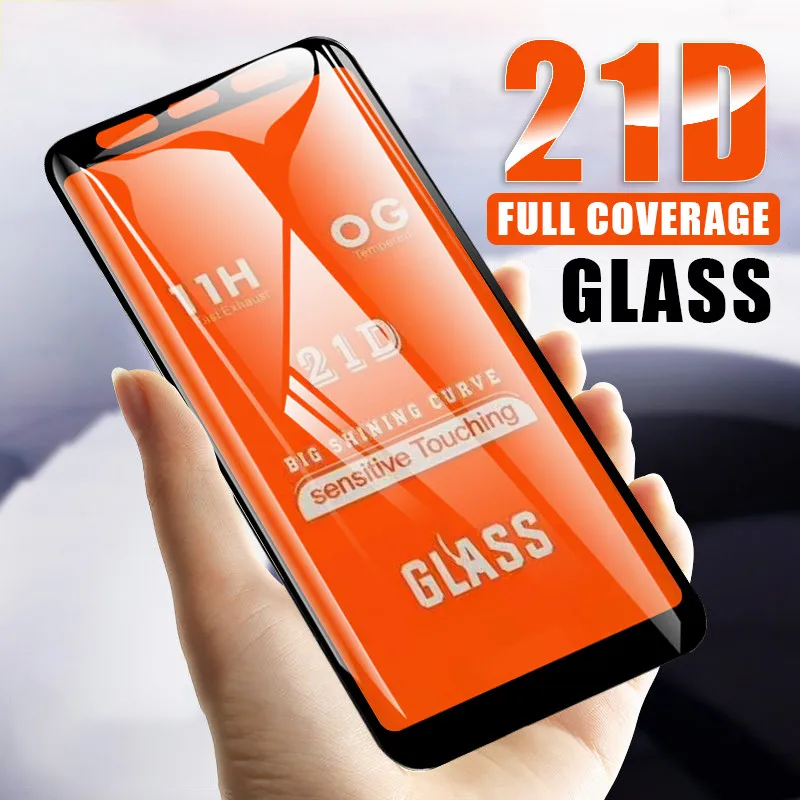 21D Защита экрана для samsung Galaxy A7 2018 A750 закаленное стекло Samung A9 A6 A8 Plus Защитная