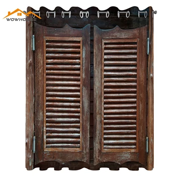서양 골동품 테마 나무 카우보이 바 살롱, 거실 침실 창문, 전통 소박한 와일드 웨스트 스윙, 문 상품 이미지