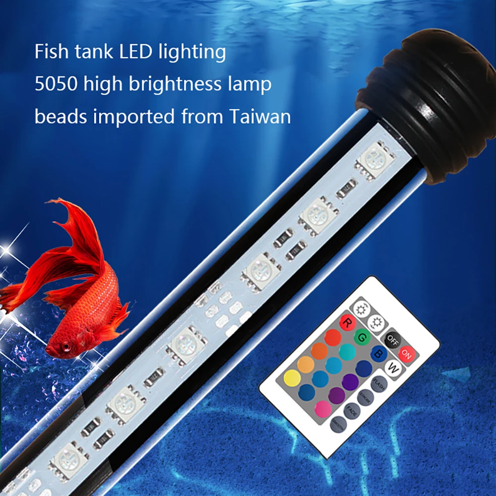 Aquarium Highlight Led Fish Tank Light Remote Control Diving Light