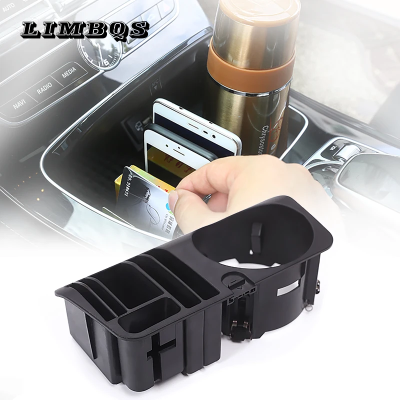 

Center console cup holder For C Class W205 GLC Class X253 E Class W213 Mercedes Benz Central armrest original fit Storage Box