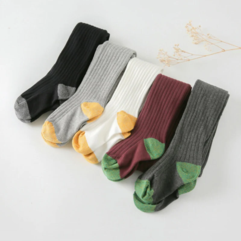 Newborm Baby Tights Toddler Infant Cotton Warm Pantyhose Solid Color Baby Girl Hosiery Stockings