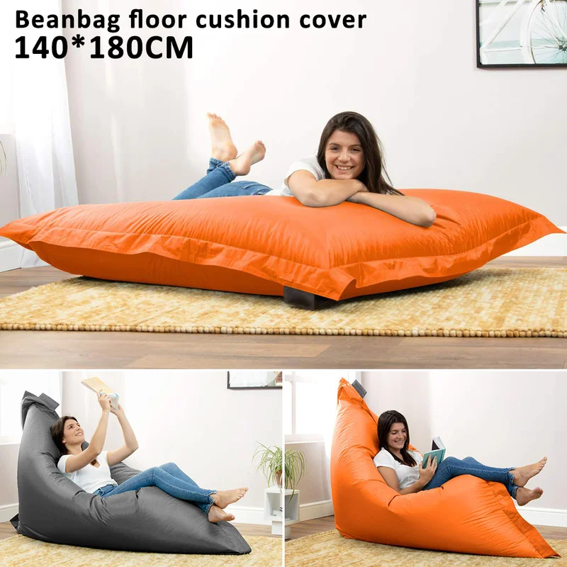 Чехол для дивана из ткани Оксфорд, без наполнителя, комфортный пол, Beanbag, чехлы для кровати, водонепроницаемые, для помещений, для гостиной, мебель